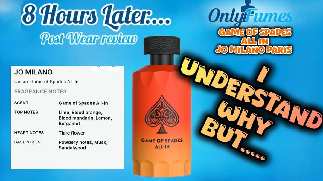Game of Spades All In by Jo Milano Paris | Post Wear Review #fragrance #perfume #mensfragrance
