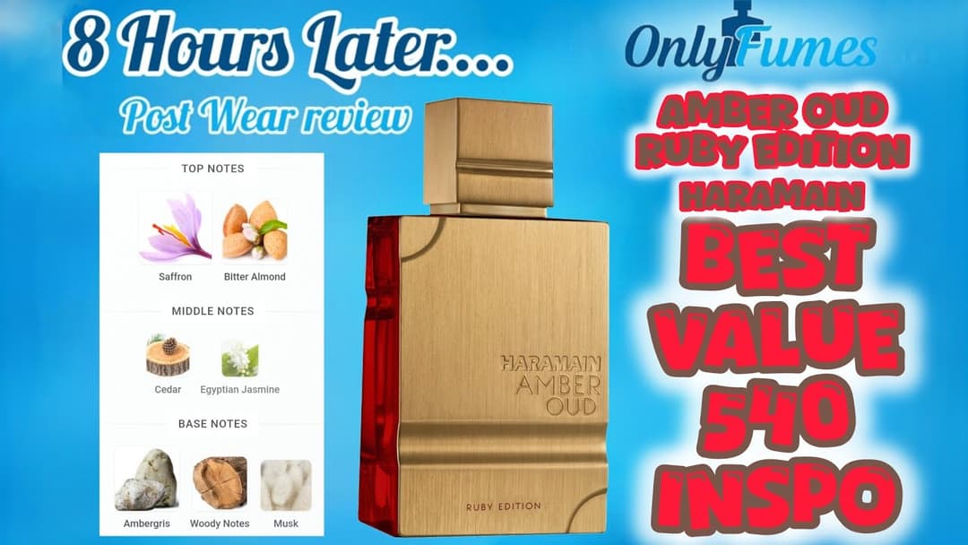 Al Haramain Amber Oud Ruby Edition Dry Down & Post Wear Review… Beast or Overrated? #cologne