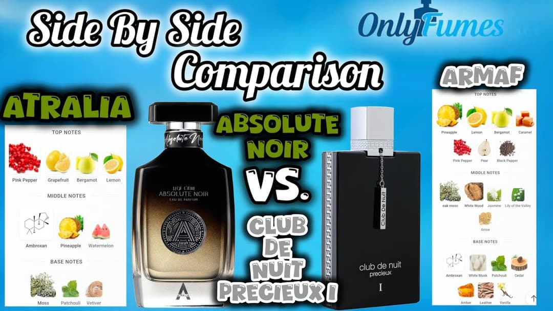 Club de Nuit Precieux I vs Absolute Noir Full Comparison Review #clubdenuit #fragrance #cologne
