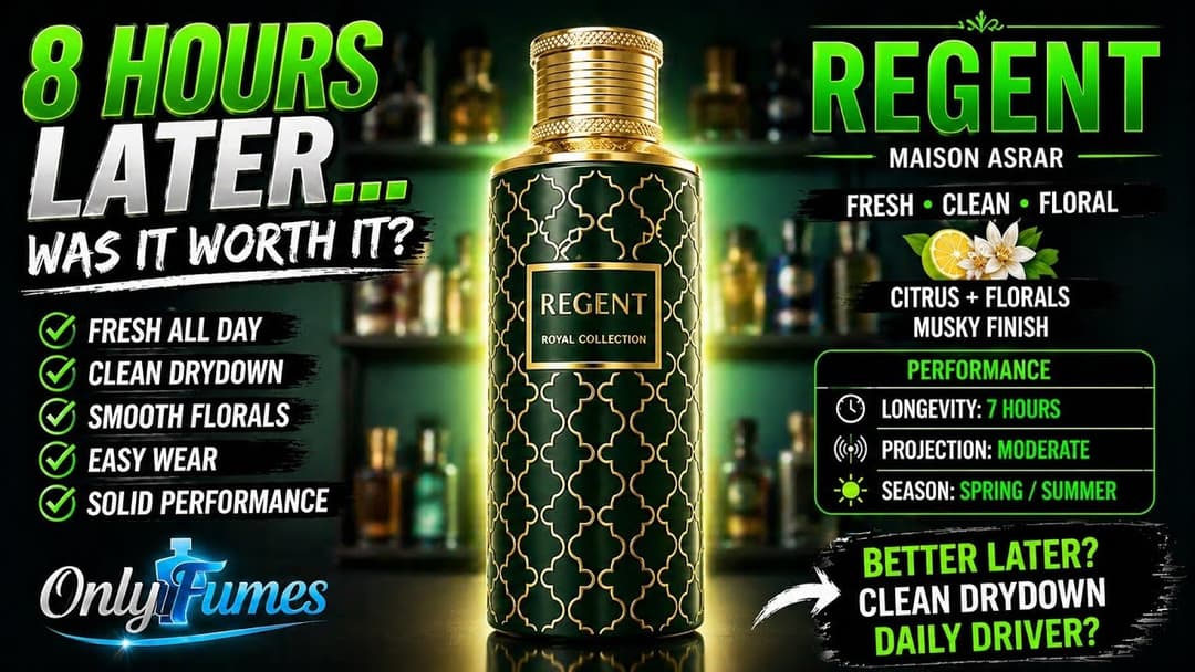 Maison Asrar Regent Dry Down & Post Wear Review #cologne #fragrance #perfume #maisonasrar #review