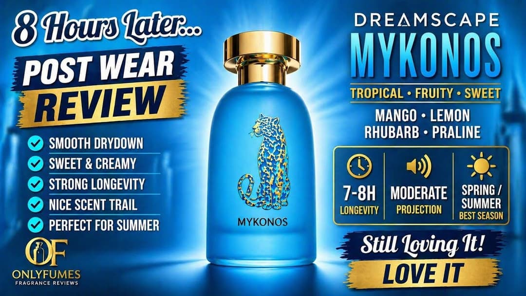 Dreamscape Mykonos Post Wear Review #mykonos #perfume #fragrance #cologne
