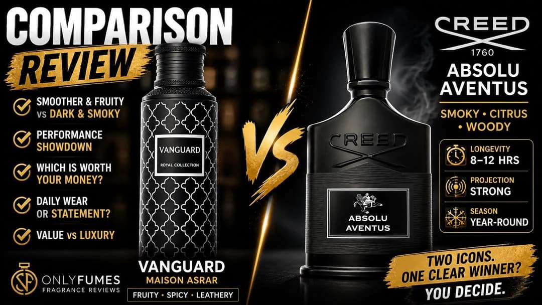 Maison Asrar Vanguard vs Creed Absolu Aventus Comparison Review #cologne #creed #perfume #fragrance