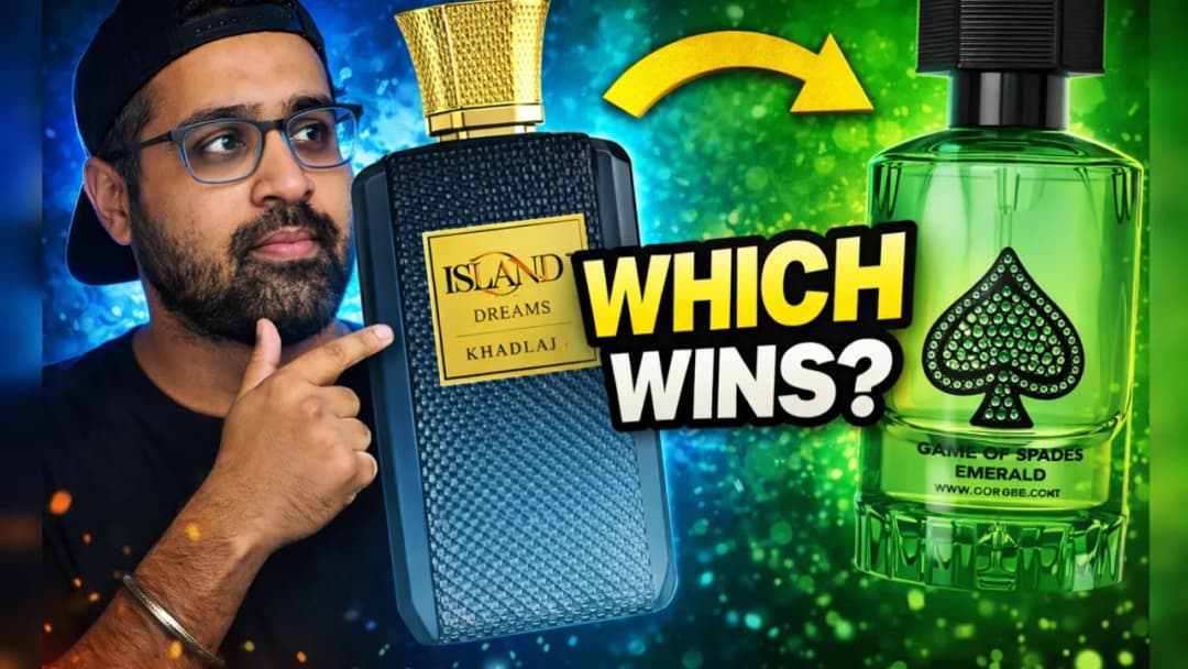 Game of Spades Emerald Extrait De Parfum vs Khadlaj Island Dreams | Which Citrus King Wins?
